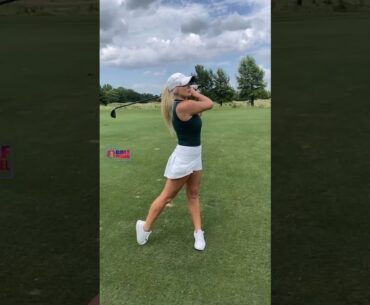 Amazing Golf Swing you need to see | Golf Girl awesome swing | Golf shorts | Taylor Cusack