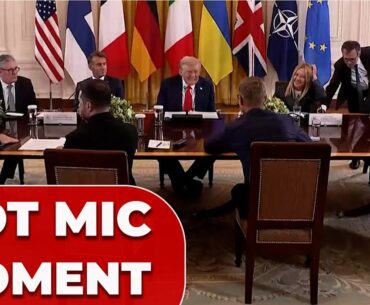 HOT MIC CATCHES TRUMP and MELONI discuss golf — MELONI'S answer goes VIRAL