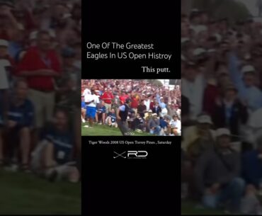 RELIVE HISTORY BY TIGER WOODS AT THE 2008 US OPEN #eagle #tiger #tigerwoods #shorts #golf