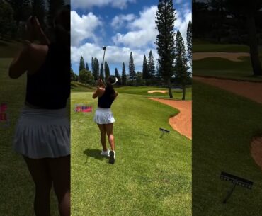 Amazing Golf Swing you need to see | Golf Girl awesome swing | Golf shorts |  Michele