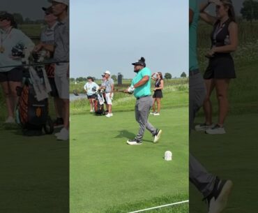 350 into the wind pin high with Kevin Na and the Iron Heads @LIVGolf Chicago ProAm #livgolfreserve