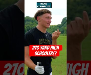This high school golfer said he hits driver 270 yards IN THE AIR🤯 #divotdudes #golf