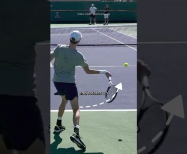 Jannik Sinner Forehand Analysis - The Secret To HUGE Power!
