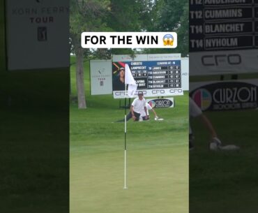 HOLE OUT FOR HIS FIRST WIN 🤯