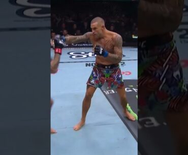 Max Holloway drops Dustin Poirier early in Round 1! #UFC318 #UFC #UFCIndia