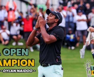 Dylan Naidoo Battling Wind and Rain on the Course | Investec SA Open