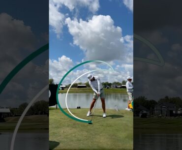 Charl Schwartzel golf swing on Shot Tracer’s 3D Swing Tracer.