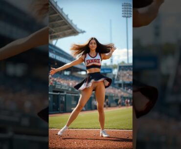 Baseball Game Turned Into a Dance Show! #aigirl  #aiartmodellookbook