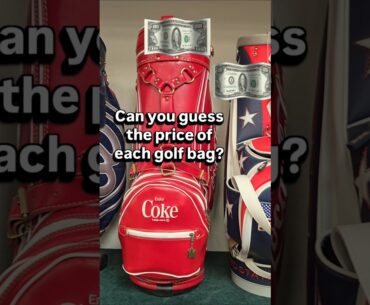 Can you guess which golf bag is $10k, $5k and $2k? #golf #shorts #scottycameron
