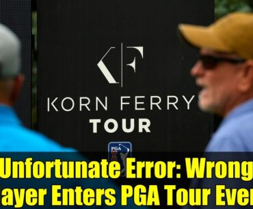 Unfortunate Error: Wrong Player Enters PGA Tour Event