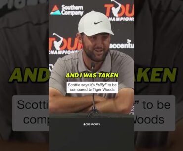 Scottie Scheffler says it's "silly" to be compared to Tiger Woods #shorts #golf #pgatour