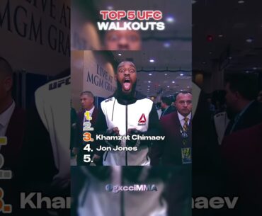 🏆 TOP 5 Best UFC Walkouts Entrances | Number 1 is BEST #ufc #walkout
