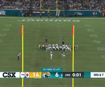 Cam Little HITS A 70-YARD FIELD GOAL