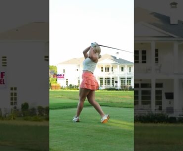 Amazing Golf Swing you need to see | Golf Girl awesome swing | Golf shorts |