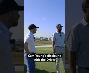 Cameron Young on his discipline when using driver #golftips #golfinstruction #progolfer