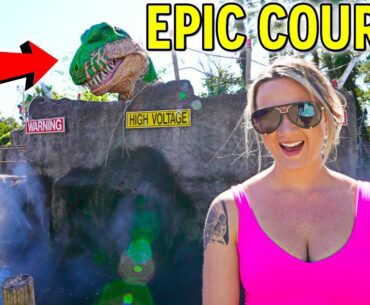 The Jurassic Golf Ice Age Course EPIC Mini Golf Match!