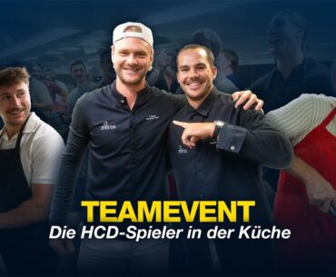 Teamevent | Die HCD-Spieler in der Küche
