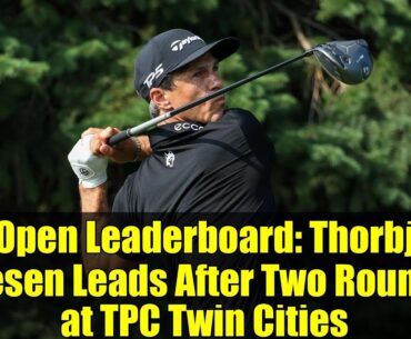 3M Open Leaderboard: Thorbjorn Olesen Leads After Two Rounds at TPC Twin Cities | Golf Highlights