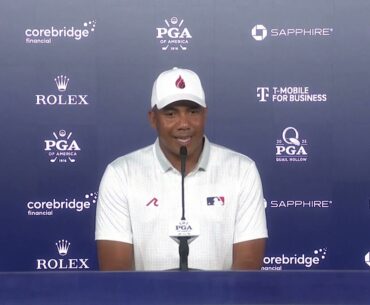 PGA Championship leader Vegas confirms he once hit rocks with a broomstick