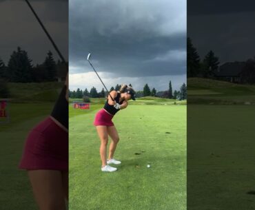 Amazing Golf Swing you need to see | Golf Girl awesome swing | Golf shorts | Jordan Biegel
