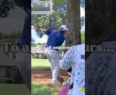 Hideki Matsuyama’s INSANE Tree-Swinging Shot!😱⛳️
