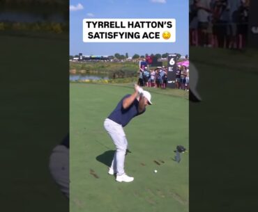 Tyrrell Hatton hole in one last year at Riyadh #shorts #golf #livgolf