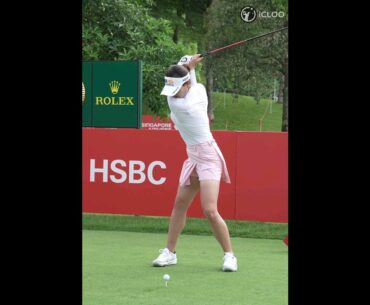 Make a full backswing and a firm weight shift. by Ingee Chun.