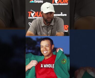 Scottie Scheffler on Tiger Woods comparisons (via @pgatour/TT)