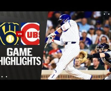 Brewers vs. Cubs Game 2 Highlights (8/19/25) | MLB Highlights