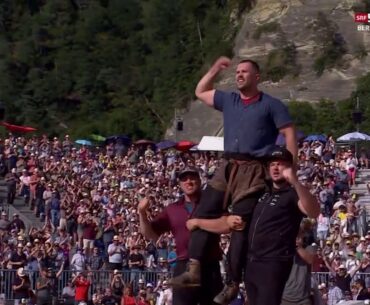 Schlussgang Berner Kantonalschwingfest 2024 in Burgdorf, Fabian Staudenmann - Samuel Giger