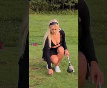 Amazing Golf Swing you need to see | Golf Girl awesome swing | Golf shorts | Sigita