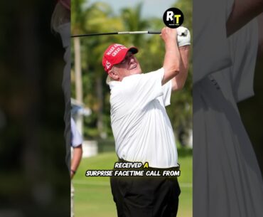 Trump video calls Forrest after Nexo Championship #shorts #trending #trump