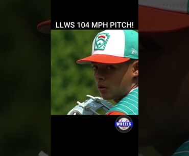 LLWS 104 MPH FASTBALL! #llws #littleleaguebaseball #baseball #sports #shorts