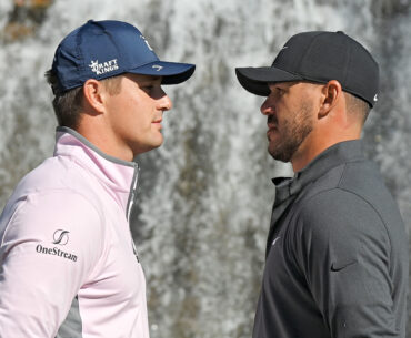 Bryson DeChambeau (L) and Brooks Koepka (R)