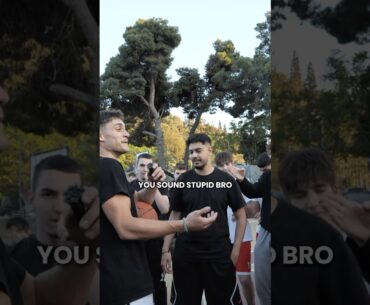 My First L in Greece😩 #shorts #streetball #basketball