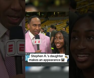 Stephen A.'s reaction to his daughter joining him on SportsCenter 😂