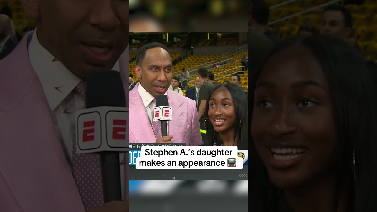 Stephen A.’s reaction to his daughter joining him on SportsCenter π Stephen A.'s reaction to his daughter joining him on SportsCenter π