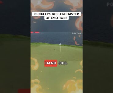 PGA TOUR Madness! Buckley’s Emotions in One Shot 🤯 #Shorts