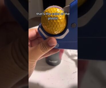 Kinda shocked at the inside of this mini golf ball
