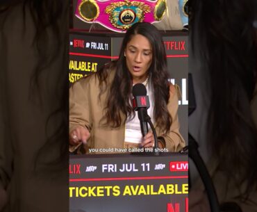 Katie Taylor and Amanda Serrano get heated in a back and forth #TaylorSerrano