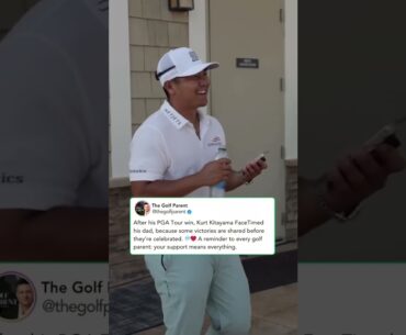 Kurt Kitayama FaceTimes His Dad After PGA Tour Win, A Moment Every Golf Parent Will Feel