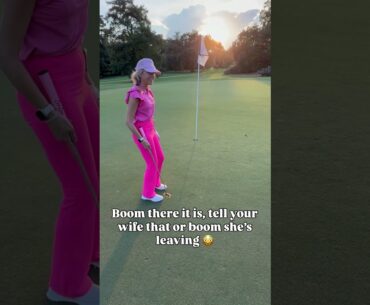 Boom there it is, 🔥🔥🔥#golf #golfer #golfwife #golfing #golfgirl #golfputting #golfers #golfbabe