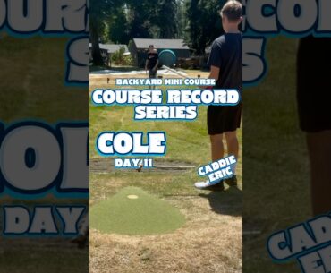 Can Cole get it done with his buddy Eric as his caddie? #backyard #golf #golflife #golfaddict #day11