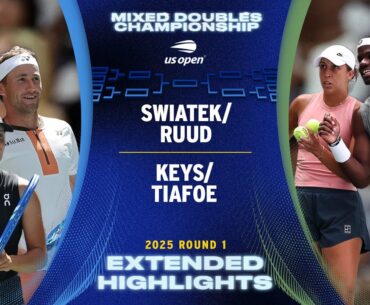 Swiatek/Ruud vs. Keys/Tiafoe Extended Highlights | 2025 US Open Round 1