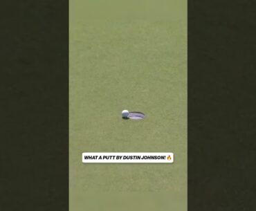 Dustin Johnson makes an incredible putt 👏 #dustinjohnson #liv #golf
