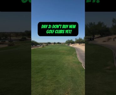 Day 2: Don't buy new golf clubs yet!