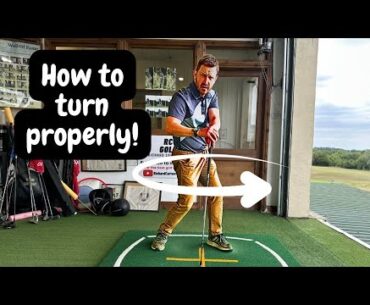Why 90% of golfers are turning incorrectly in the golf swing! #comment