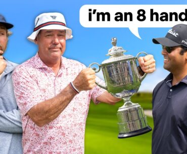 Hustling a Major Champion with UNDERCOVER D1 Golfers