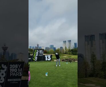 피터 율라인 파3 아이언 티샷 #liv #golf #korea