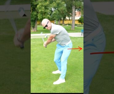 What is a fake hip turn in the golf swing?